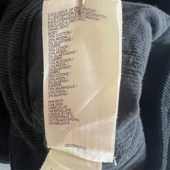 Pilcro Pants Women's Size 26 The Icon Dark Blue Corduroy Flared Mid Rise - Picture 11 of 11